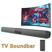 TV Soundbar, Wireless Bluetooth Speaker, Home Theater Sound System, TV Speakers, with Remote Control, Support RCA AUX TF Card