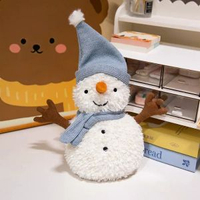 毛公仔雪人小鹿聖誕樹玩偶卡通可愛聖誕節公仔