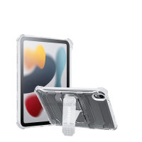 wlons探索者 2021 iPad mini 6 第6代 軍規抗摔耐撞支架保護殼 含筆槽(冰霧透)