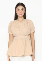 Voerin Blus Wanita - Kiky Top Wanita - Blus Wanita Coklat
