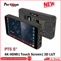 Portkeys PT5 5″ 4K-HDMI Portable Field Monitor 3D LUT support 500nit wide color gamut touch monitor for Camera DSLR