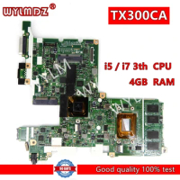 TX300CA For Asus TX300 TX300C TX300K3537CA/64C5JX2S Laptop Motherboard With I3/I5/I7-3th Gen 4GB-RAM