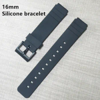 16mm watch strap high-quality silicone bracelet for Casio g-shock MQ-24 MQ-58 MQ-59 MQ-76 MQ-98 MQ-104 pin buckle watchband