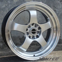 17 18 inch 5x100 5x114.3 PCD ET38 CB73.1 rims car wheel hub modified aluminum alloy rim for Hyundai Elantra Festa Honda Civic