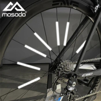 Mosodo 24pcs Bicycle Wheel Spoke Reflectors Safety Warning Light for Bike MTB Cycling Reflective Sticker Tube Riding Accessories