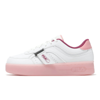 Fila 休閒鞋 Jelly 女鞋 白 粉 低筒 皮革 厚底 增高 小白鞋 斐樂 5C336Y155