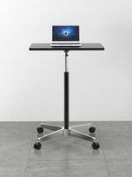 辦公室電腦移動小桌子筆記本站立式升降工作臺帶輪懶人床邊桌書桌