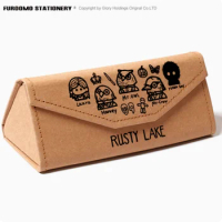 Anime Rusty Lake Fold Pencil Case Protective Hard Eye Glasses Case Portable Storage Sunglasses Box 2