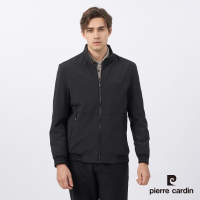 Pierre Cardin皮爾卡登 男款 都會休閒格紋立領鋪棉外套-深灰色(5235751-98)