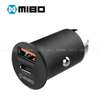 MIBO PD+QC 4.0 30W 鋅合金 USB 車充