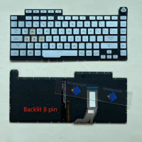 XIN-Russian-US RGB Backlight Laptop Keyboard For Asus ROG Strix G531 G531GT G531GU G531GW G15 G512 G512LV G512LW Backlit 8 pin