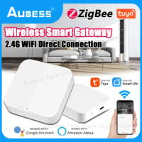 AUBESS Tuya ZigBee Gateway Hub Smart Home Wireless Bridge Via Smart Life App Alexa Google Home Assistant Voice Remote Control