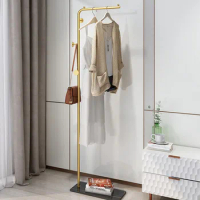 Entryway Luxury Coat Rack Standing Design Bathroom Metal Hanger Space Saver Dressing Room Bags Porte Manteau Nordic Furniture