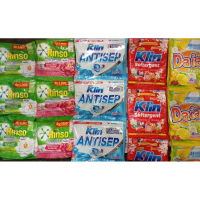 18 pcs RINSO MOLTO renceng, SoKlin ANTISEP, SoKlin Softergent, DAIA renceng || Detergen bubuk