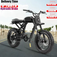 2024 popular mountain e-dirt ebike off-road electric motorcycle 20 wheel size electric hybrid bike 1000W fat tire electric bike