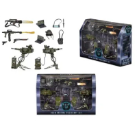 NECA Alien Vs Predator Machine Gun Jagged Soldier Parts Kit Set For 7inch Figures Model Action Figure