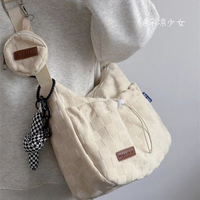 Sling bag for woman large capacity shoulder bag female commuter dumpling making girl class messenger bag