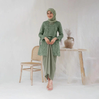 ONE SET HARA DRESS By Yesaya Butik One Set Wanita Kekinian PREMIUM Setelan Kondangan ROk Lilit Outfi