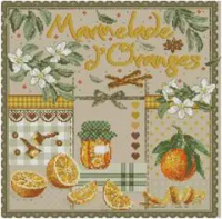 Orange jam Cross stich Kits Homfun Craft Cross Stich Painting Decorations For Home