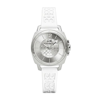 COACH 時尚矽膠腕錶 34mm 女錶 手錶 腕錶 14503146 白色矽膠錶帶(現貨)▶指定Outlet商品5折起☆現貨