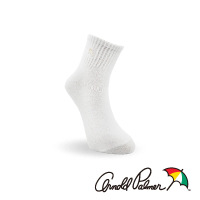 【Arnold Palmer】1/2刺繡百搭休閒短襪-白(短襪/女襪/中性襪/學生襪)