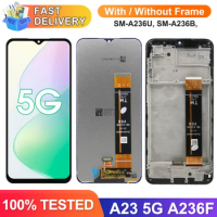 6.6" Screen for Samsung Galaxy A23 5G A23 5G A236U A236B Lcd Display Digital Touch Screen with Frame Assembly for Samsung A23 5G
