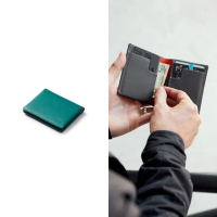【Bellroy 官方直營】Slim Sleeve 真皮翻蓋鈔票錢包(松石綠)