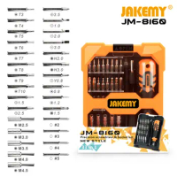 JAKEMY 33 in 1 Multi-functional DIY hand tool precision screwdriver with socket set for cellphone laptop game pad repair