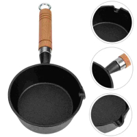 Small Soup Pot Small Oil Heating Pans Cast Iron Marble Kitchen Cooking Cast Iron Pan With Lid Egg Frying