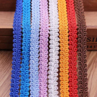 Wholesale 40 Yards Lace Trim Ribbon Centipede Braided Lace DIY Craft Sewing Accessories Wedding Decoration Fabric Curve Lace