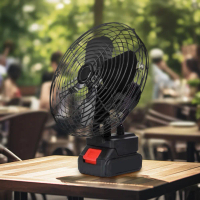 Battery Operated Fan Rechargeable Air Circulator Fan 2 Speed Settings High Power Electric Fan for Ca