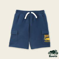 【Roots】Roots 小童- RBA ANIMAL棉短褲(藍色)