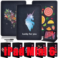 Tablet Case for IPad Mini 6 Case 2021 IPad Mini 6th Generation 8.3 Inch PU Leather Stand Durable Tablet Cover
