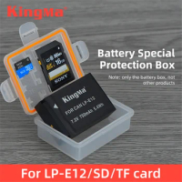KingMa LP-E12 Battery Holder Box Battery Storage Case For Canon LP-E12 Battery EOS M M2 M10 M50 M100 M200 100D Kiss X7
