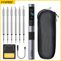 [Hot]FNIRSI HS-02 Adjustable Temperature Soldering Iron DC 24V 100-450℃ Welding Solder Rework Statio