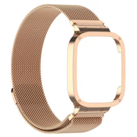 Magnetic Loop bands For Xiaomi Mi Watch 3 active strap belt Metal Magnetic correa Bracelet+cover Case Redmi watch 3 Band Strap