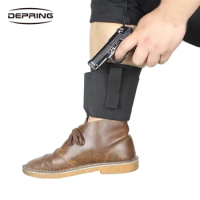 Concealed Carry Ankle Holster with 2 Mag Pouch Fits Ruger LC9, LCP,Glock 42,26, S&amp;W Bodyguard .380 Similar Handguns