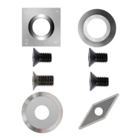 1set Carbide Insert Cutter For Wood Lathe Turning Finisher Hollow Tool Diamond Round Square Insert Blade Square Carbide Insert