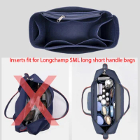 Cosmetic base shaper Bags Fits For Long Short Handle Bags Longchamp Small Large medium Insert Organizer Makeup bucket tote bags
