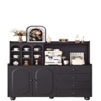 【博悅瑾旗艦店】實木餐邊櫃-80×40×128公分(餐櫃/電器櫃/餐邊櫃/廚房置物櫃/置物櫃/收納櫃/預售15天)