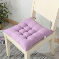 Solid Chair Cushion Square Mat Cotton Upholstery Soft Padded Cushion Pad Office Home Or Car Garden Sun Lounge Seat Cushion