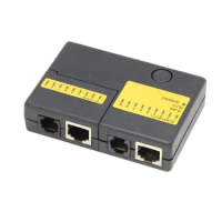 New Pocket LED Ethernet 4 Port RJ45 RJ11 Cat5 Network LAN Cable Tester