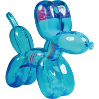 4D Vision Mini Blue Balloon Dog Anatomy Model 10 Piece Removable Dog Figurine Home Decoration Gift