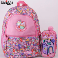 Authentic Australian Smiggle Backpack, Pink Cake, Children'S Stationery, Student Backpack, Pencil Case, Backpack, Student Gift