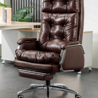Luxurious Leather Office Chair Massage Comfort Boss Home Executive Gaming Chair Bedroom Sillas De Oficina Office Furniture