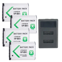 1250mAh 3.6V NP-BX1 Battery Suitable for Sony RX100 H400 RX1R HX300 HX400 HX50 M6 M7 X3000R X3000 AS300