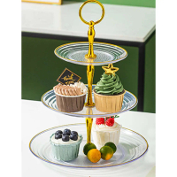 Rak Kue Susun 3 Tingkat Detachable Plate Cake Stand Display