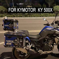 Motorcycles Aluminum Boxes Cases Reflective Decals Sticker For KYMOTOR KY500X KY500 X 500X 500 X
