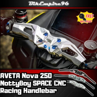 AVETA Nova 250 Racing Handle Bar NottyBoy SPACE CNC Alloy Plug N Play M8 Thread Hole Ball Joint For