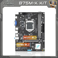 JINGSHA B75 M-K desktop Motherboard LGA 1155 Support pentium core i3 i5 i7 2/3gen CPU kit Placa Mae B75
